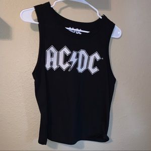 Black AC/DC tank top